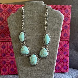 Turquoise stone necklace